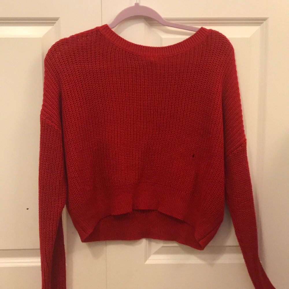 red sweater